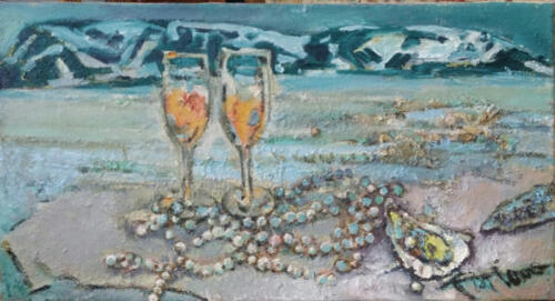 Шампанское и устрицы 40Х75