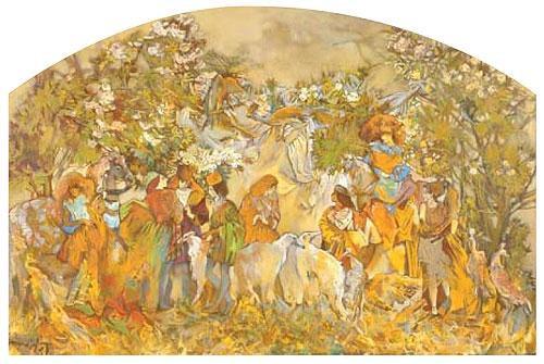 Avril. Mois des manteaux verts, 80Х120