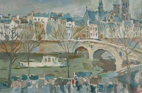 Seine river embankment, 80Х110