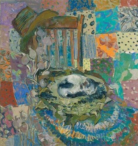 Nature morte avec un chat, 85Х85